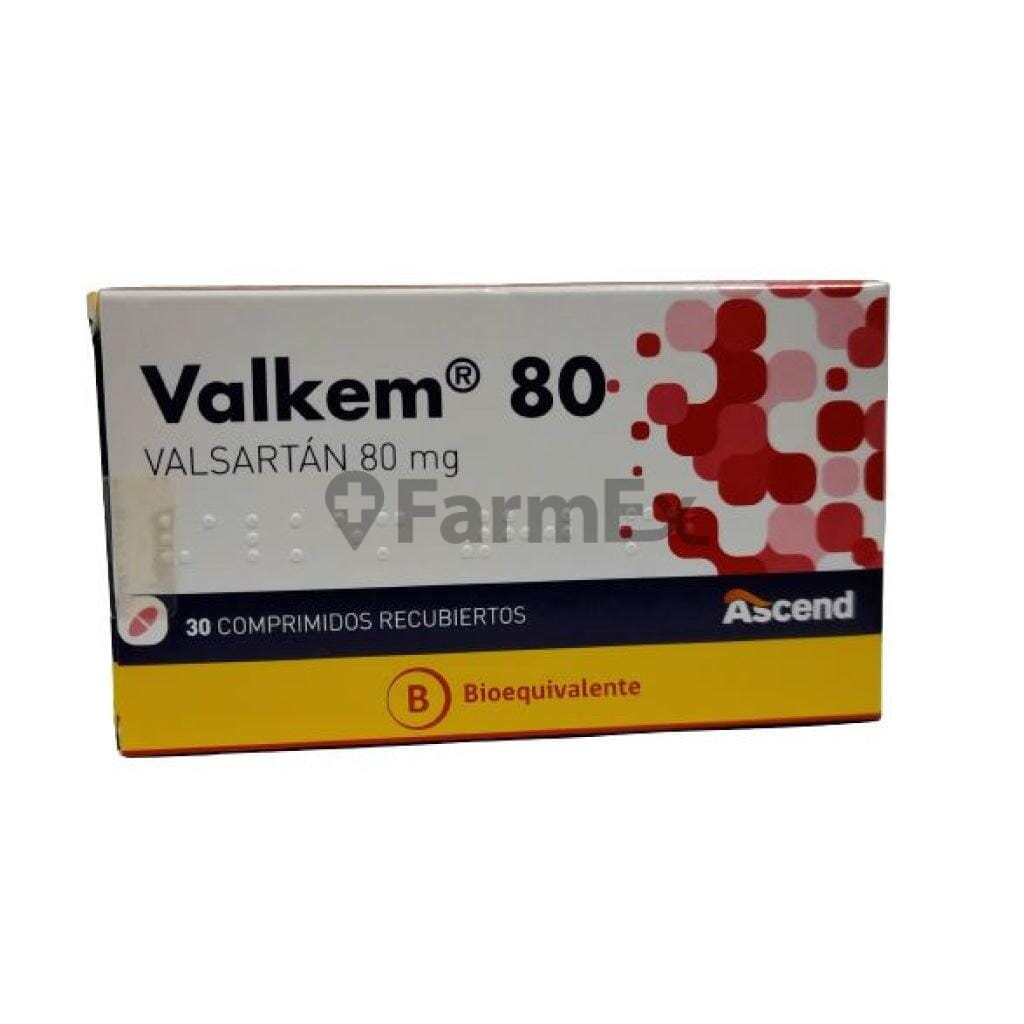 Valkem 80 mg x 30 comprimidos Farmex-Pluxee-Persistente